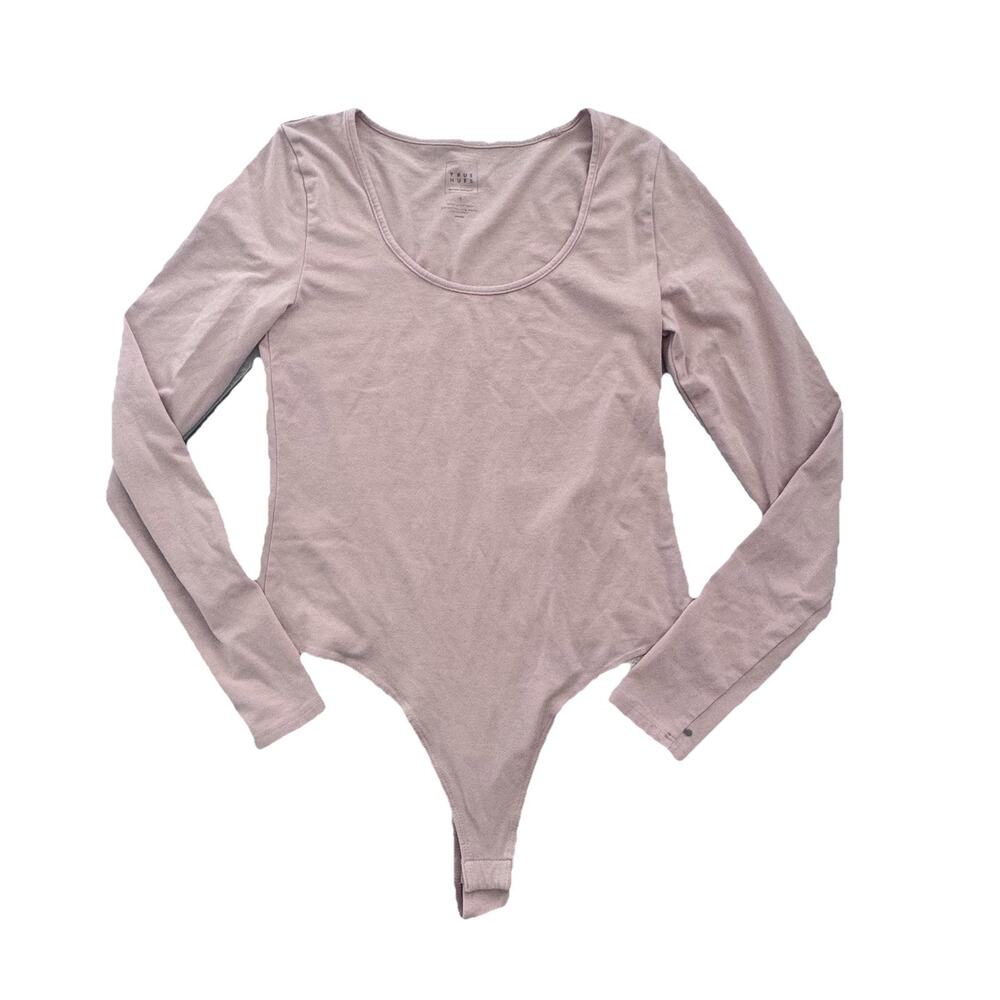 Banana Republic True Hues Pale Pink Round Neck Bodysuit S Modal Capsule